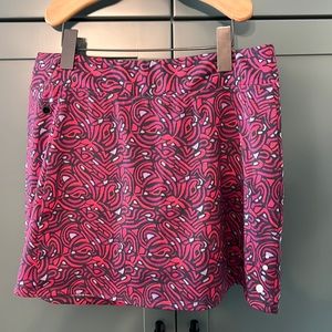 LL Bean W’s Fitness Skort Geo Print Sz Small